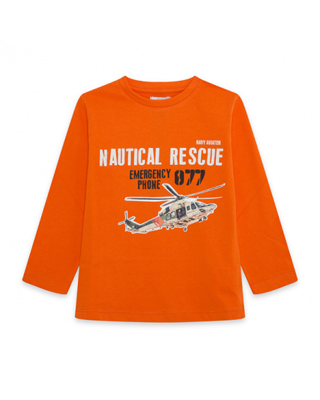 Camiseta manga larga sea rescue helicopter