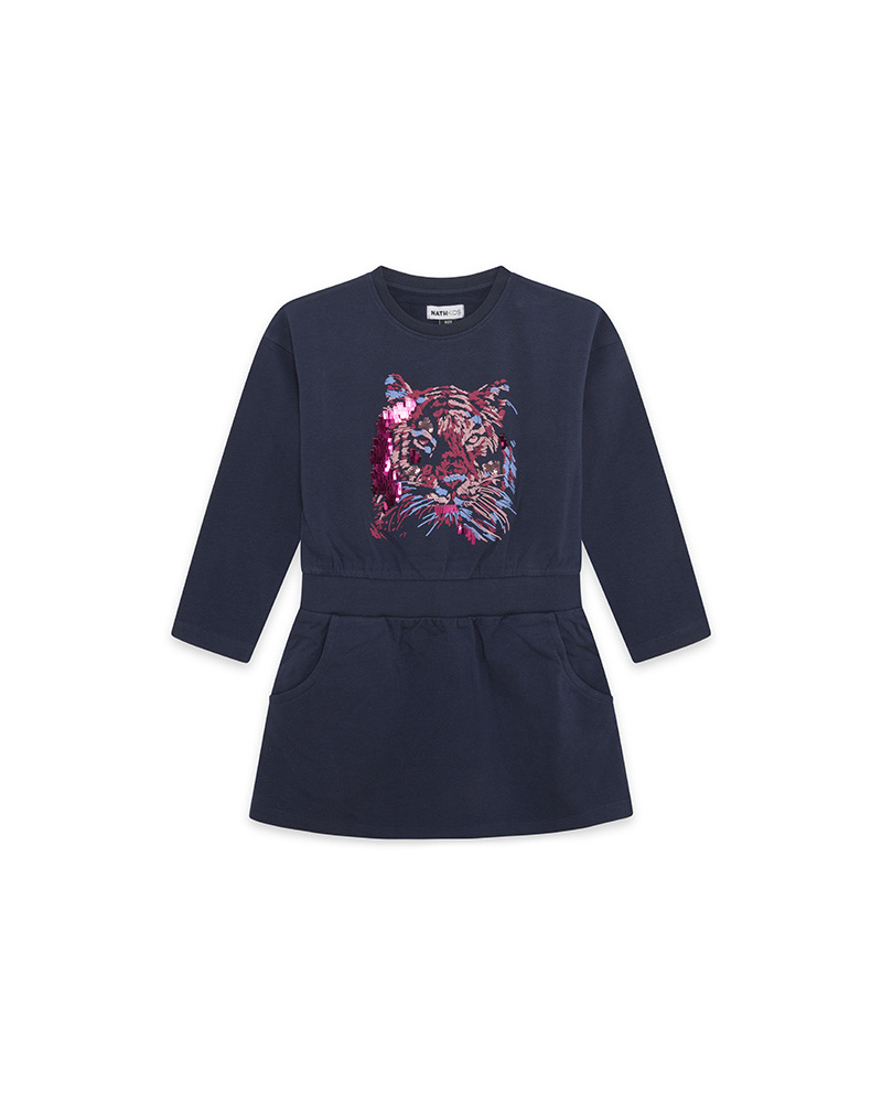 Vestido manga larga wild soul tiger