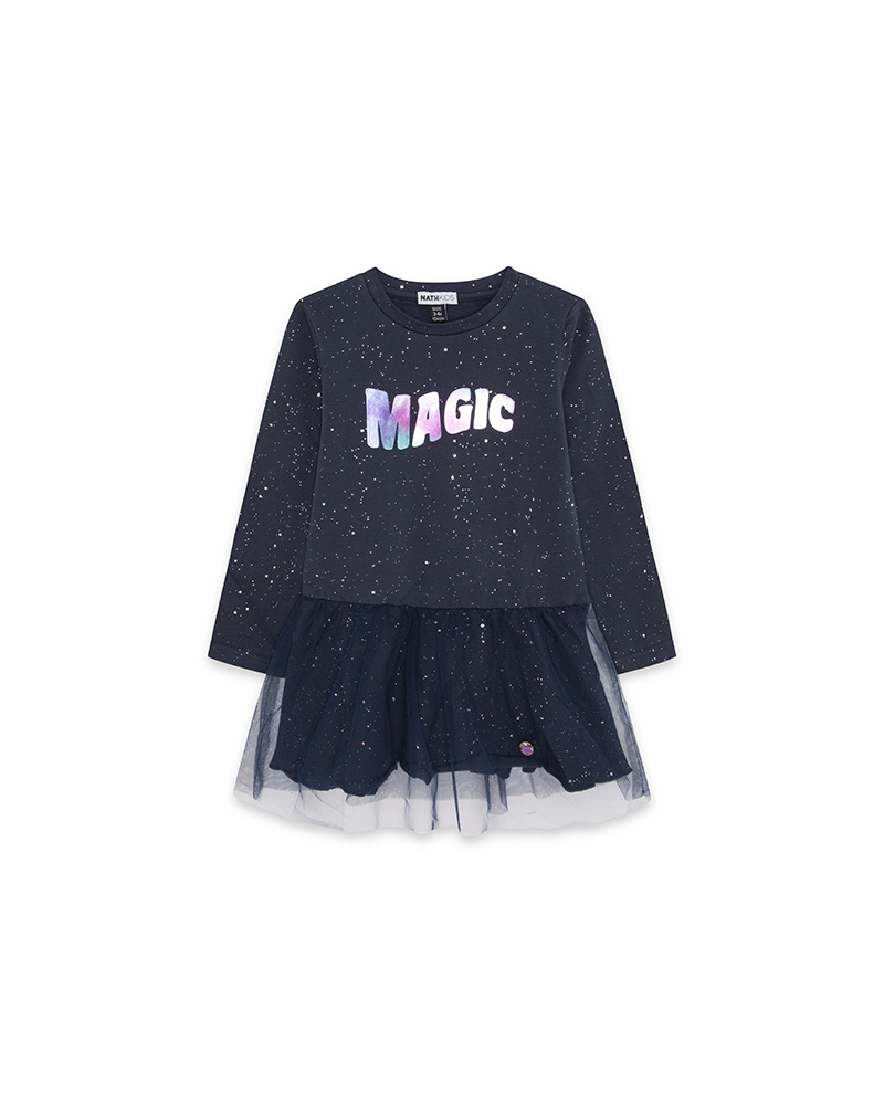 Vestido manga larga cosmic magic andromeda