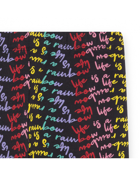 Legging largo joyful expression rainbow