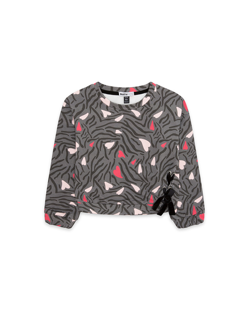 Sudadera cerrada atelier amore zebra