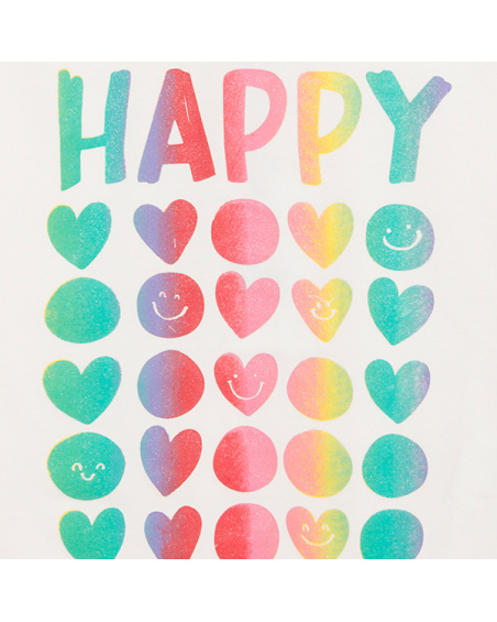 Camiseta manga larga joyful expression happy Camiseta manga larga joyful expression happy