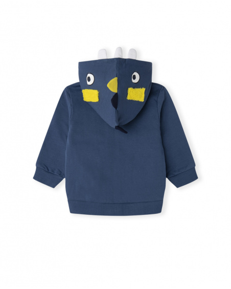 Sweat à capuche bleu en peluche pour garçons Galaxy Friends