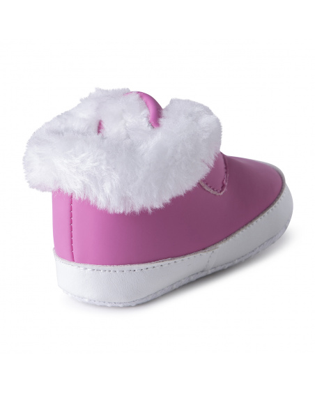 Baskets en daim roses pour fille Woodland