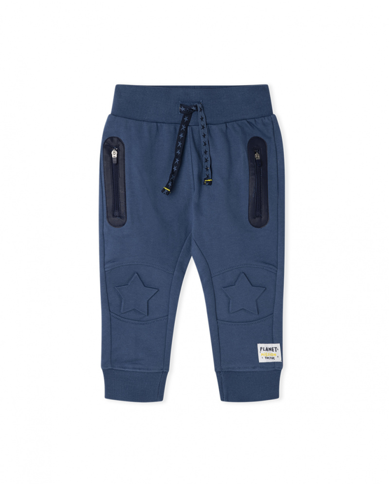 Pantalon peluche bleu garçon Galaxy Friends