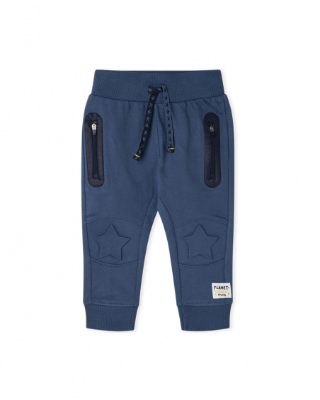 Pantalon peluche bleu garçon Galaxy Friends Pantalon peluche bleu garçon Galaxy Friends