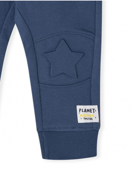 Pantalon peluche bleu garçon Galaxy Friends Pantalon peluche bleu garçon Galaxy Friends