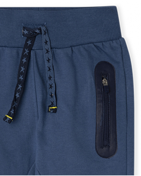 Pantalon peluche bleu garçon Galaxy Friends Pantalon peluche bleu garçon Galaxy Friends