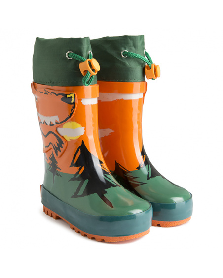 Bottes de Pluie Vert Enfant Natural Grown