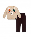 Sweat En Peluche Et Pantalon Plat Marron Garçon Natural Grown Sweat En Peluche Et Pantalon Plat Marron Garçon Natural Grown