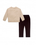 Sweat En Peluche Et Pantalon Plat Marron Garçon Natural Grown Sweat En Peluche Et Pantalon Plat Marron Garçon Natural Grown