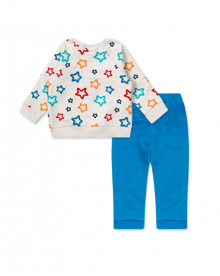 Sweat Et Pantalon Peluche Blanc Boy Stars Collectors Sweat Et Pantalon Peluche Blanc Boy Stars Collectors