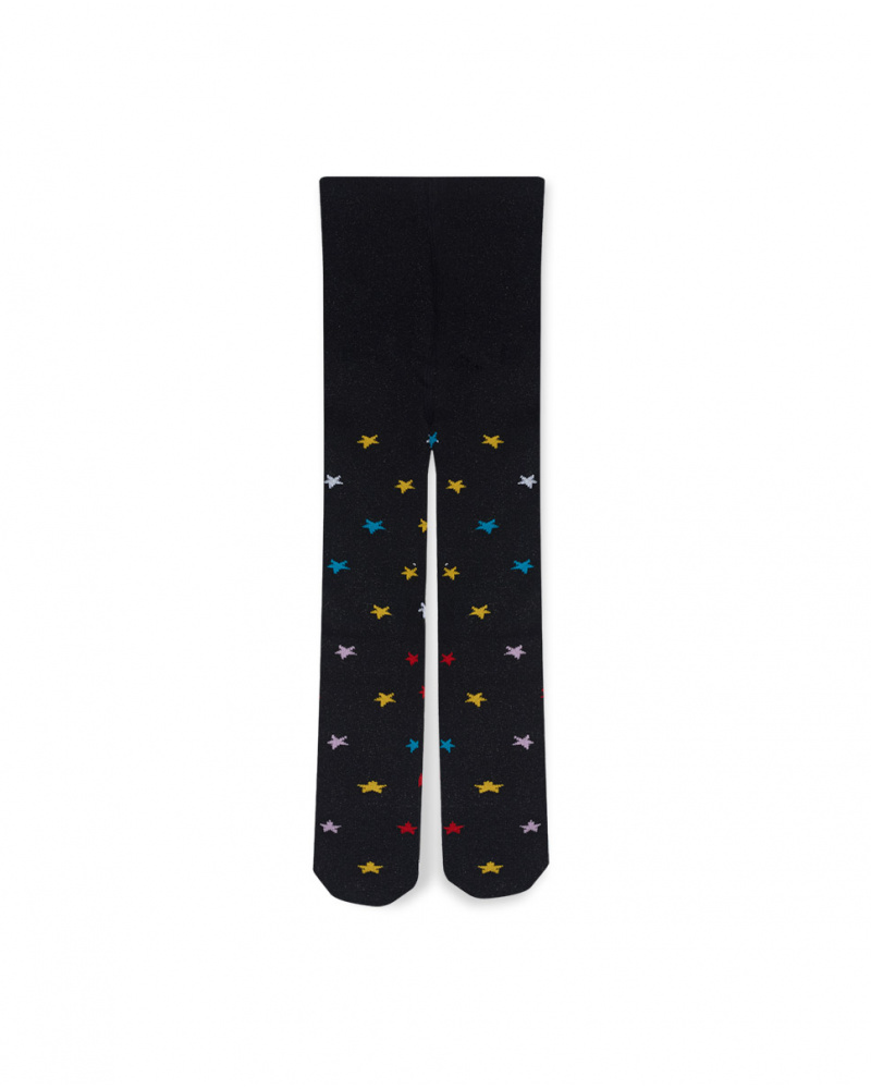 Filles Noir Collants Glam Rock