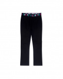 Legging en peluche noir et rose pour fille Connect Legging en peluche noir et rose pour fille Connect
