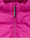 Parka matelassée rose fleurs d'hiver fille Parka matelassée rose fleurs d'hiver fille