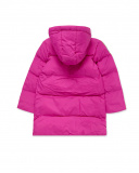 Parka matelassée rose fleurs d'hiver fille Parka matelassée rose fleurs d'hiver fille