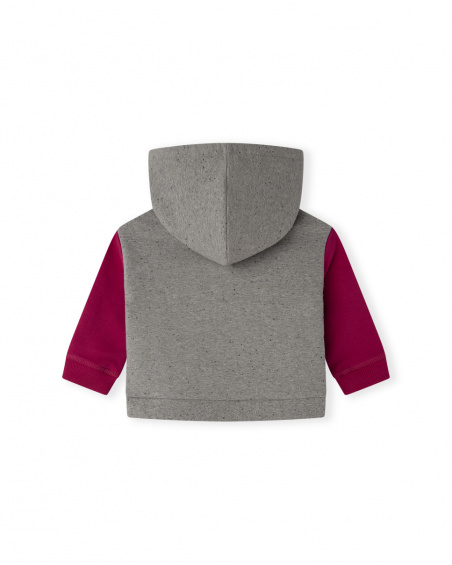 Sweat à capuche en peluche gris Girl Connect Sweat à capuche en peluche gris Girl Connect