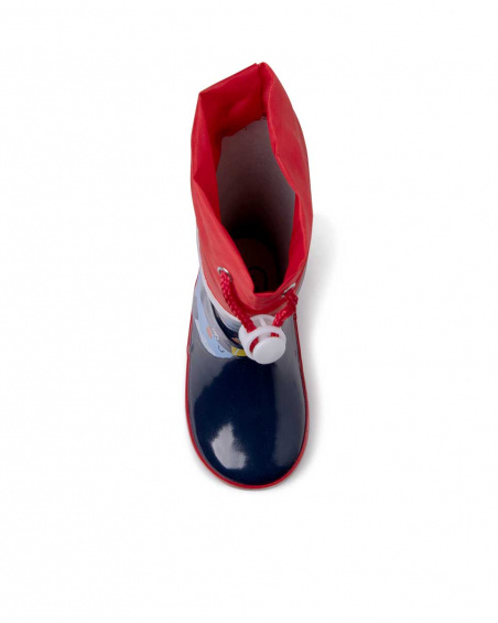 Bottes de pluie bleues pour fille Fishing Club