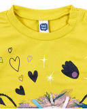T-shirt en maille vert et rose fille Galaxy Friends T-shirt en maille vert et rose fille Galaxy Friends