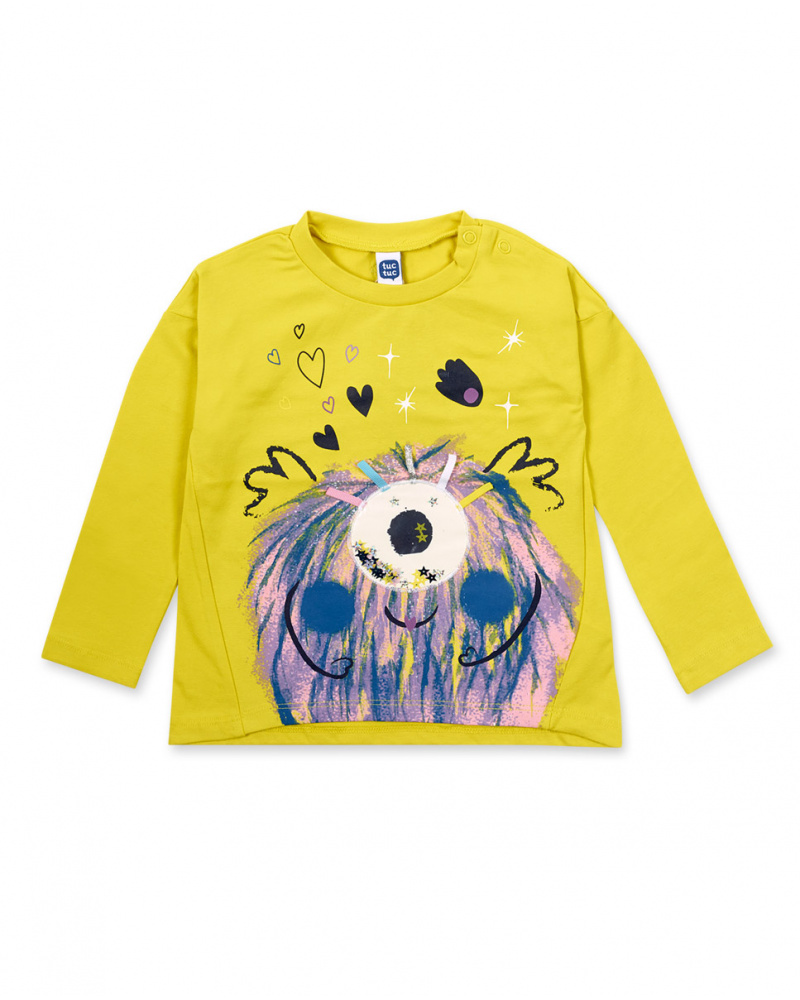 T-shirt en maille vert et rose fille Galaxy Friends