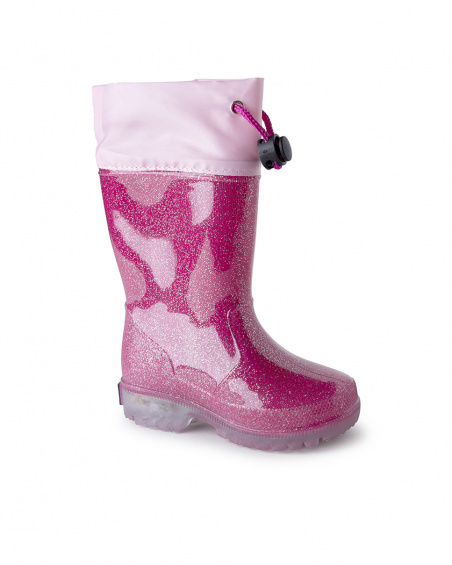 Bottes de Pluie Rose Clair Fille Magic Bottes de Pluie Rose Clair Fille Magic