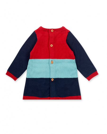Robe Tricot Rouge Fille Mini Traveller Robe Tricot Rouge Fille Mini Traveller