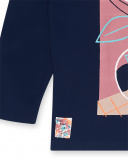 T-shirt en maille bleu pour fille Night Garden T-shirt en maille bleu pour fille Night Garden