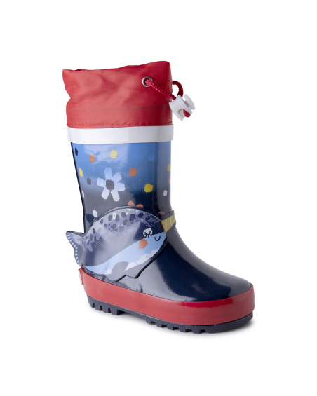 Bottes de pluie bleues pour fille Fishing Club
