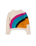 Pull Beige Tricot Fille Winter Flowers Pull Beige Tricot Fille Winter Flowers