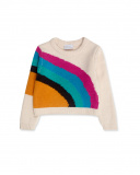 Pull Beige Tricot Fille Winter Flowers Pull Beige Tricot Fille Winter Flowers
