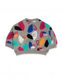 Sweat gris en peluche Connect fille Sweat gris en peluche Connect fille