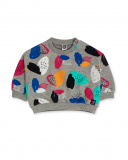 Sweat gris en peluche Connect fille Sweat gris en peluche Connect fille