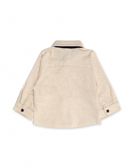 Chemise en maille blanche pour garçon Fishing Club