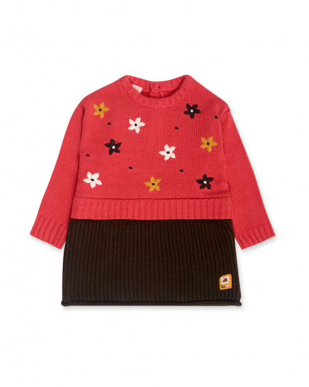 Robe Tricot Rose Fille Dog'S Mix