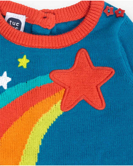 Robe Combinée Bleue Fille Etoiles Collectors Robe Combinée Bleue Fille Etoiles Collectors