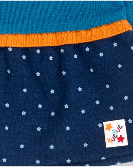 Robe Combinée Bleue Fille Etoiles Collectors Robe Combinée Bleue Fille Etoiles Collectors
