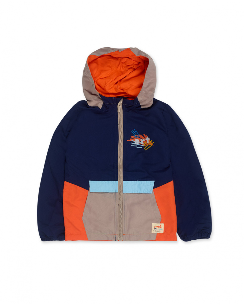 Coupe-vent bleu garçon fabriqué