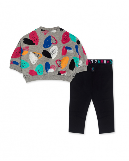 Sweat-shirt et legging en peluche noir et rose Girl Connect Sweat-shirt et legging en peluche noir et rose Girl Connect