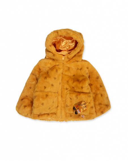 Parka Fille Orange Fourrure Dog'S Mix