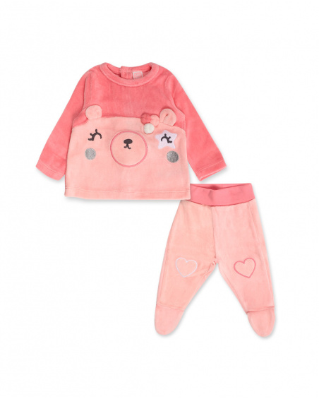 Ensemble Baby Circus Girl Tundosado rose Ensemble Baby Circus Girl Tundosado rose