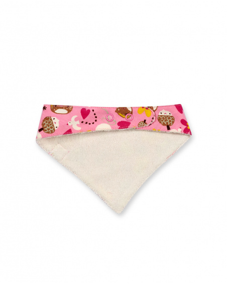 Bandana à pois rose pour fille Woodland Bandana à pois rose pour fille Woodland