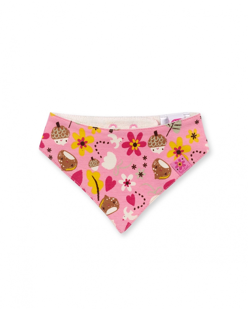 Bandana à pois rose pour fille Woodland