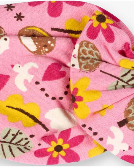 Bandeau en tricot rose pour fille Woodland Bandeau en tricot rose pour fille Woodland