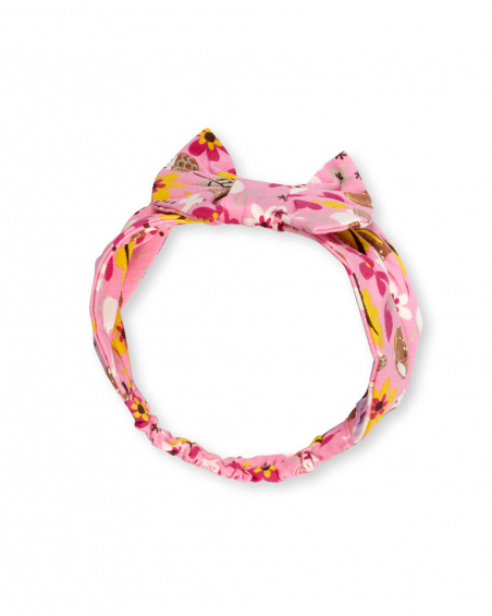 Bandeau en tricot rose pour fille Woodland Bandeau en tricot rose pour fille Woodland