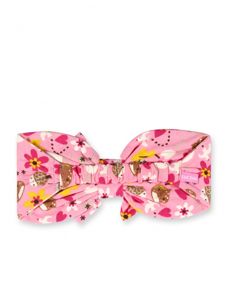 Bandeau en tricot rose pour fille Woodland Bandeau en tricot rose pour fille Woodland