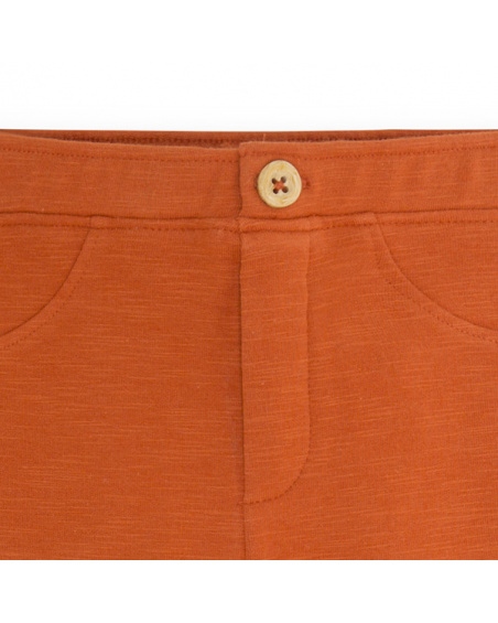 Legging en peluche orange pour fille Natural Grown Legging en peluche orange pour fille Natural Grown