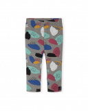 Legging en peluche gris et rose Girl Connect Legging en peluche gris et rose Girl Connect