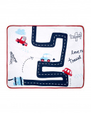 Couverture Blanche En Peluche Et Tricotée Enfant Mini Traveller Couverture Blanche En Peluche Et Tricotée Enfant Mini Traveller