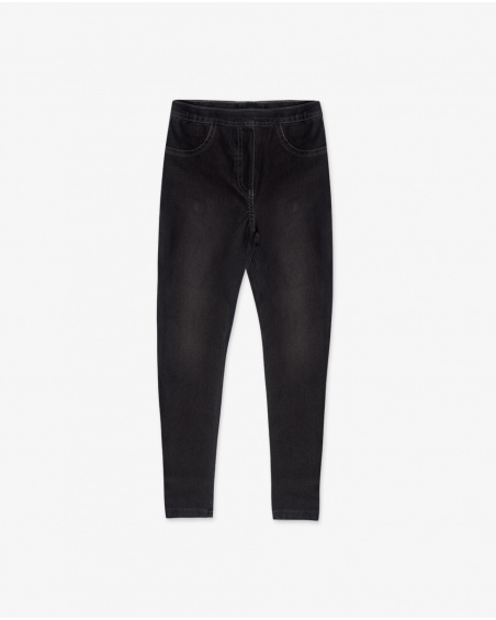 Jegging peluche noir fille Basics Kids W23 Jegging peluche noir fille Basics Kids W23