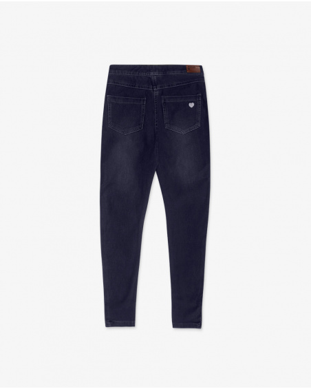 Jegging peluche bleu fille Basics Kids W23 Jegging peluche bleu fille Basics Kids W23